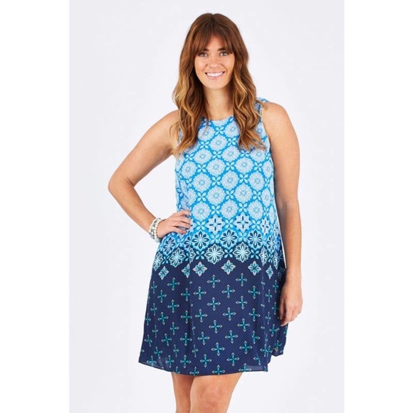 Harley Viola Dress Size M- Color Blue Compass - Picture 1 of 15